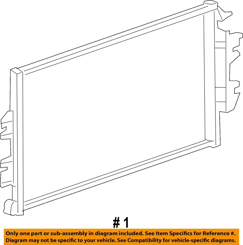 Used A/C Condenser fits: 2004 Chevrolet Express 3500 van  Grade A Foto 4 de 4