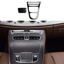 Car Central Gear Shift Panel Black Wood 19-2021 For Benz E-Class W213 Cover Trim
