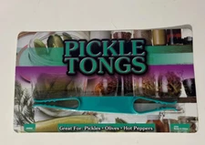 Pickle Green Pickle Tongs. Picker Upper, Great for Pickles, Olives, Peppers