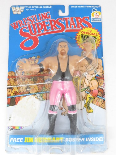 LJN WWF - Jim Neidhart w/ Packaging & Poster -...