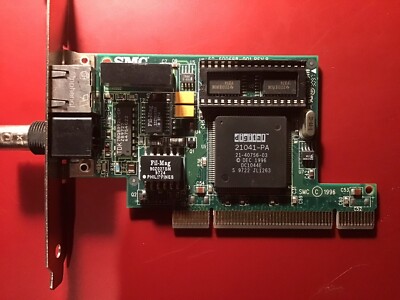 SMC 60-600668-001 DIGITAL 21041-PA Ethernet LAN PCI Netzwerkkarte RJ45 BNC
