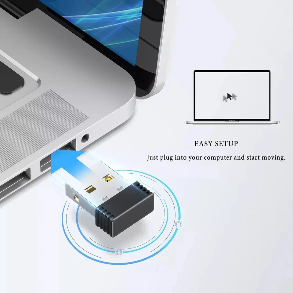 USB Mouse Jiggler Mover Shaker – Undetectable, Plug & Play, Keeps PC Awake Uk.. - Image 2 of 4