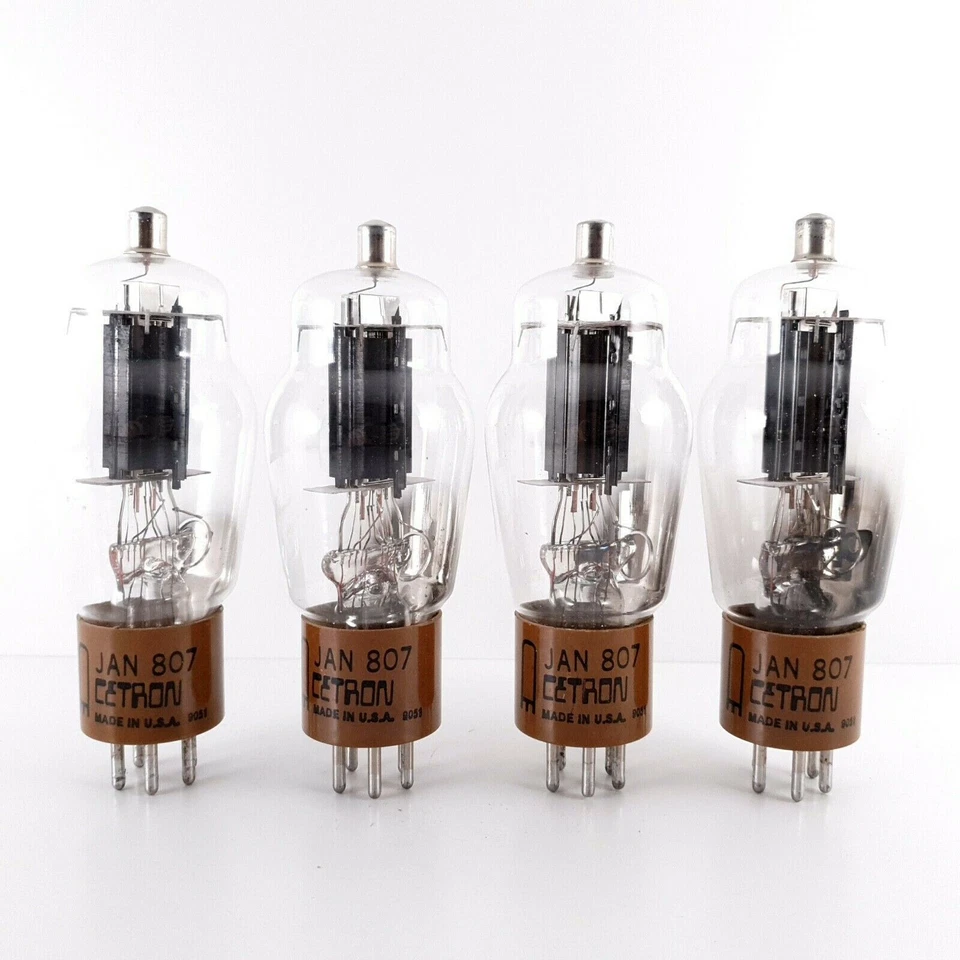 4 X TUBO DE CETRON JAN 807. USA PROD. PRATOS PRETOS. QUADRICICLO COMBINADO. NOVO NA CAIXA/NOVO NA CAIXA. CJ ENA - Imagem 2 de 4