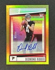 2022 Panini Score DESMOND RIDDER GOLD ZONE ROOKIE AUTO /50 FALCONS
