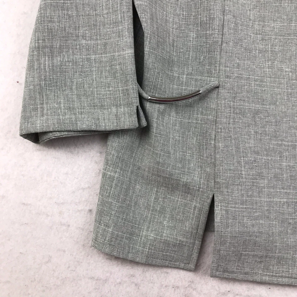 Perceptions Jacket Womens 8 Green Full Zip Unlined Lightweight - Image 4 of 4