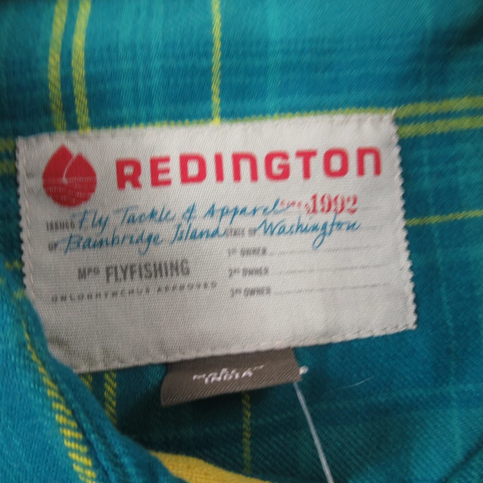 Camisa Redington Para Hombre Grande Adulto Manga Larga Bolsillos Frontales a Cuadros a Presión Foto 4 de 4