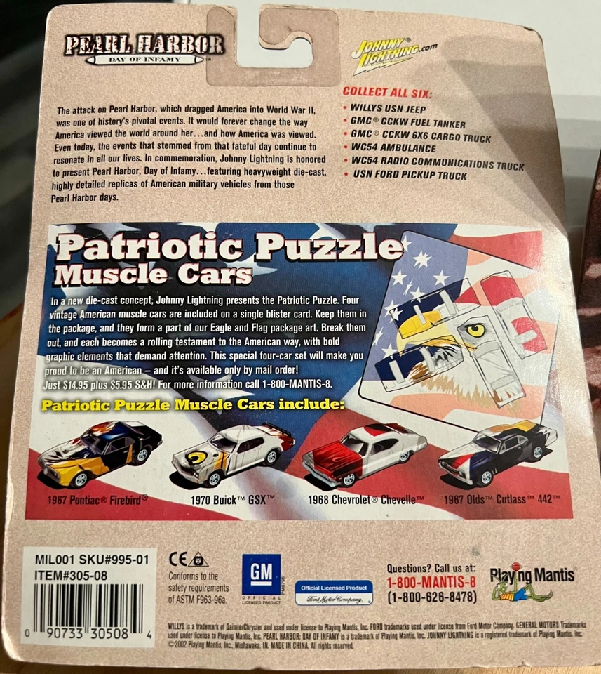 Johnny Lightning Pearl Harbor Dia da Infâmia USN Ford Pickup Truck - Imagem 2 de 3