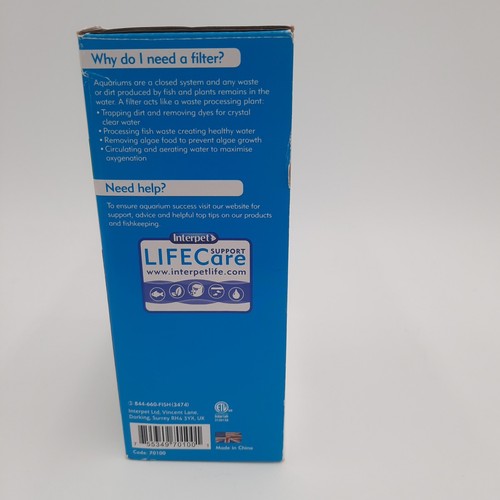 NEW Interpet Life Flow Internal Power Filter for 3-10Gal Aquarium with cartridge - Picture 5 of 10
