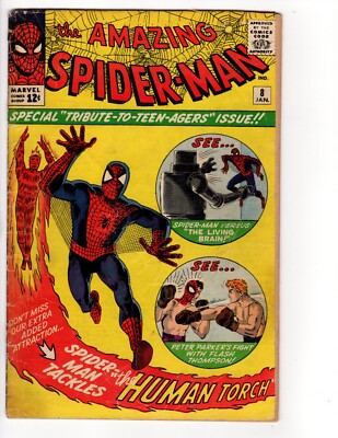 THE AMAZING SPIDER-MAN #8 JAN *KEY* MARVEL COMICS 1964
