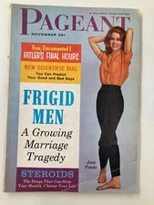 VTG Pageant Magazine November 1960 Jane Fonda and Frigid Men No Label