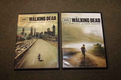 Lot of 2 The Walking Dead DVD Sets - First & Second Season (1 & 2)