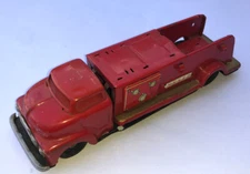 Vintage Japan SSS Pumper Fire Truck Friction FD