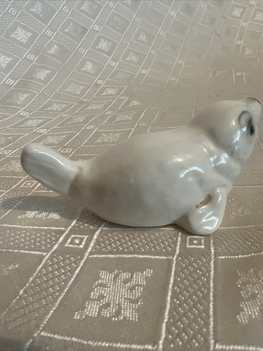 Baby Seal Pup Goebel West Germany White Figurine Vintage - Picture 5 of 8