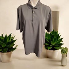 Ben Hogan Performance Polo Shirt Men's XL Gray Ribbed