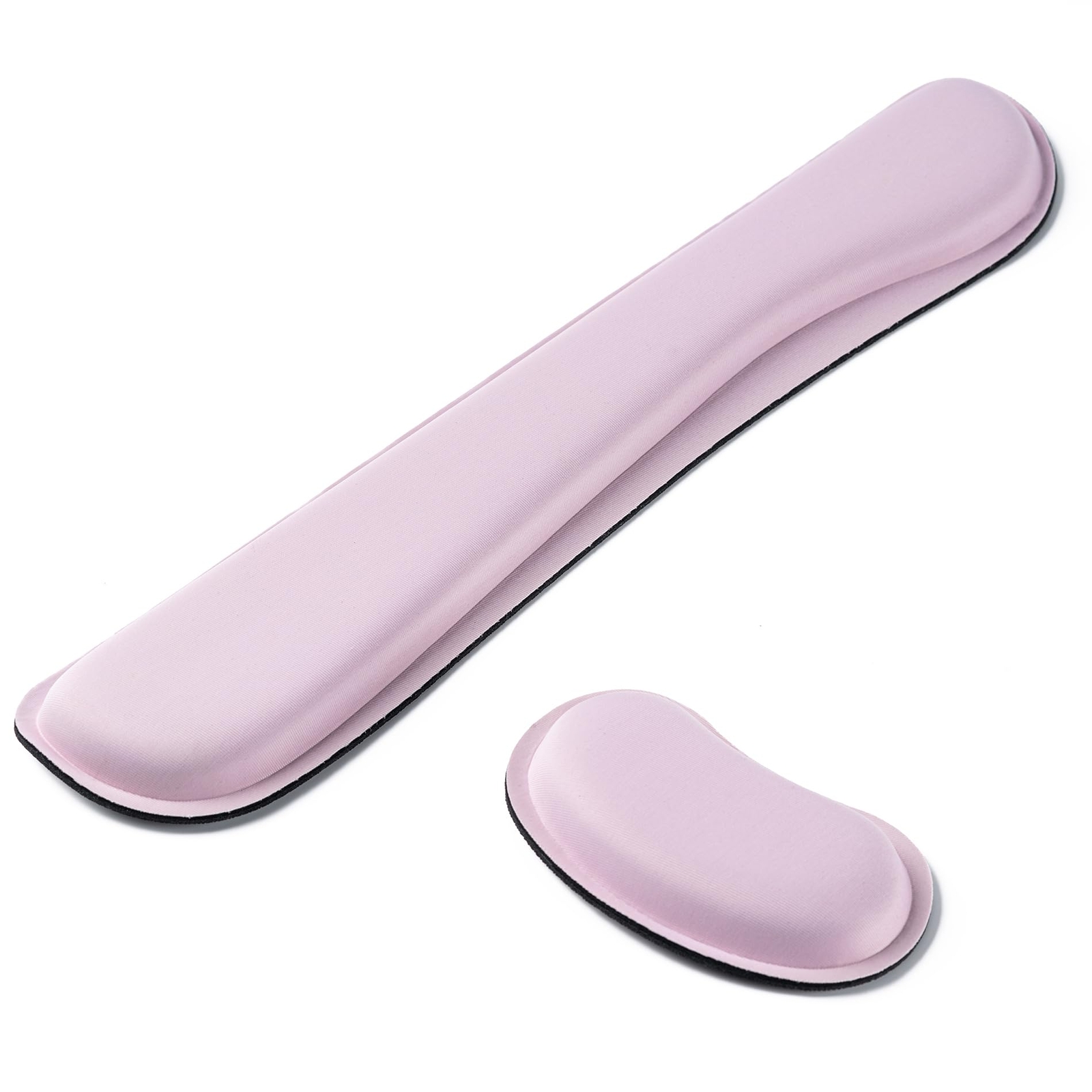 Ergonomic Gel Memory Foam Keyboard Wrist Rest with Soft Fabric Pad-image