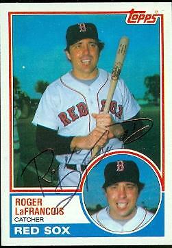 Roger LeFrancois autographed Baseball Card (Boston Red Sox) 1983