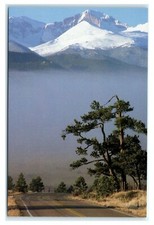 Postcard Majestic Longs Peak, Devils Gulch Road, Estes Park Colorado K19
