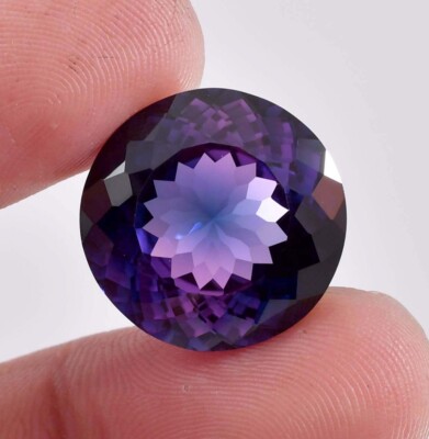 15 x 15 MM Flawless 19.10 Ct Natural Java Plum Sapphire Gemstone (GIT) Certified