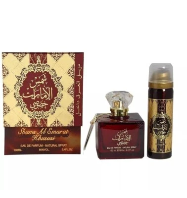Shams Al Emarat Khususi 100ml EDP Unisex+Body Spray | Ard Al Zaafaran|Free Shipp