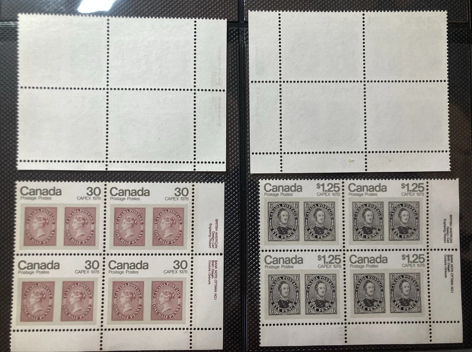 57. Canada stamps，set of 4 blocks, 1978，SC#753-756，Mint Lightly Hinged - Image 2 of 2