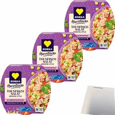 Edeka Herzstücke Thunfisch Salat Oriental Style 3er Pack 3x160g Dose usy Block