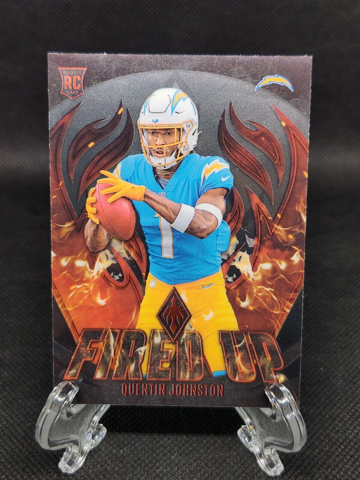 2023 Panini Phoenix - Fired Up Silver #FU-14 Quentin Johnston (RC)