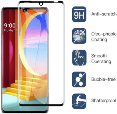 3D Schutzglas Glasfolie für LG Velvet 5G Display Full Screen Hartglas 9H