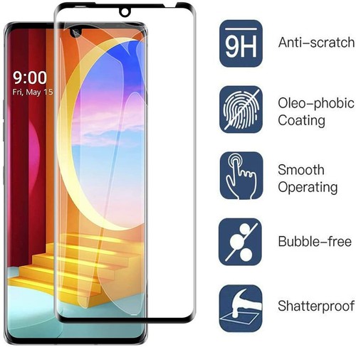 3D Schutzglas Glasfolie für LG Velvet 5G Display Full Screen Panzerfolie 9H - Bild 1 von 5