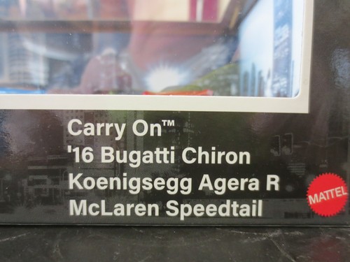 Hot Wheels Premium - Carry On, '16 BUGATTI CHIRON, MCLAREN SPEEDTAIL + NEW - Picture 3 of 3