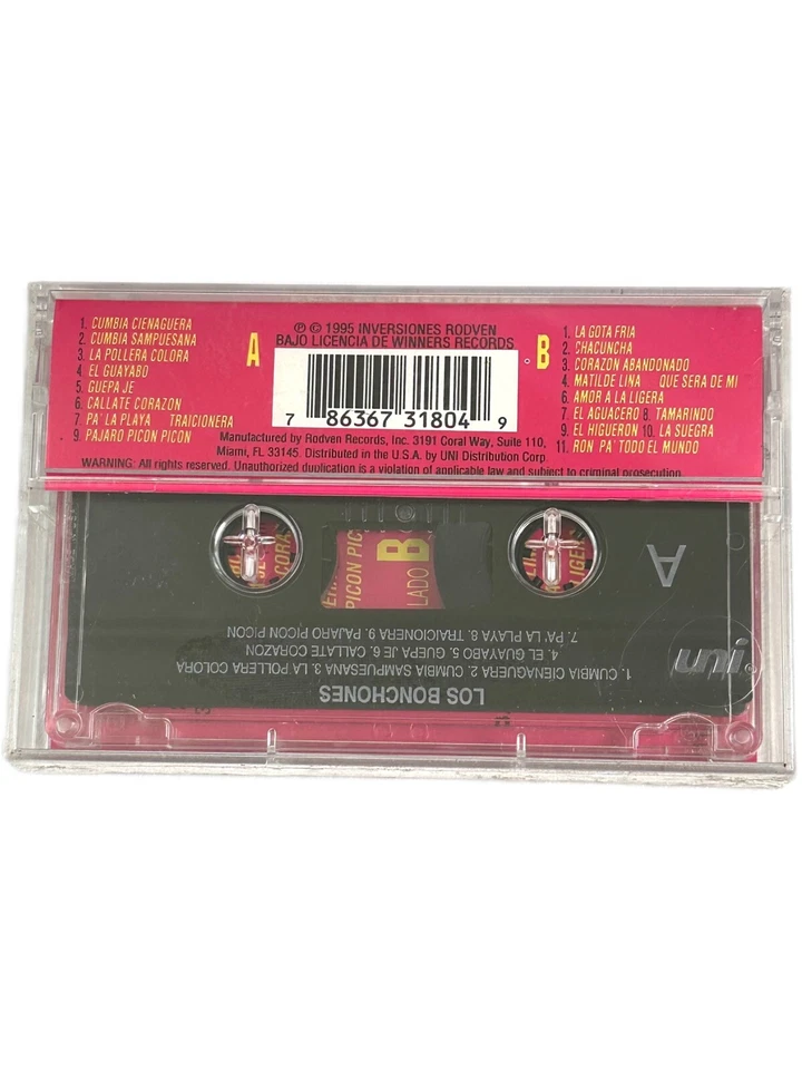 Los Bonchones La Rumba Cassette 1995 Se Prendió Vallenato Mix Rodven SEALED - Image 3 of 4