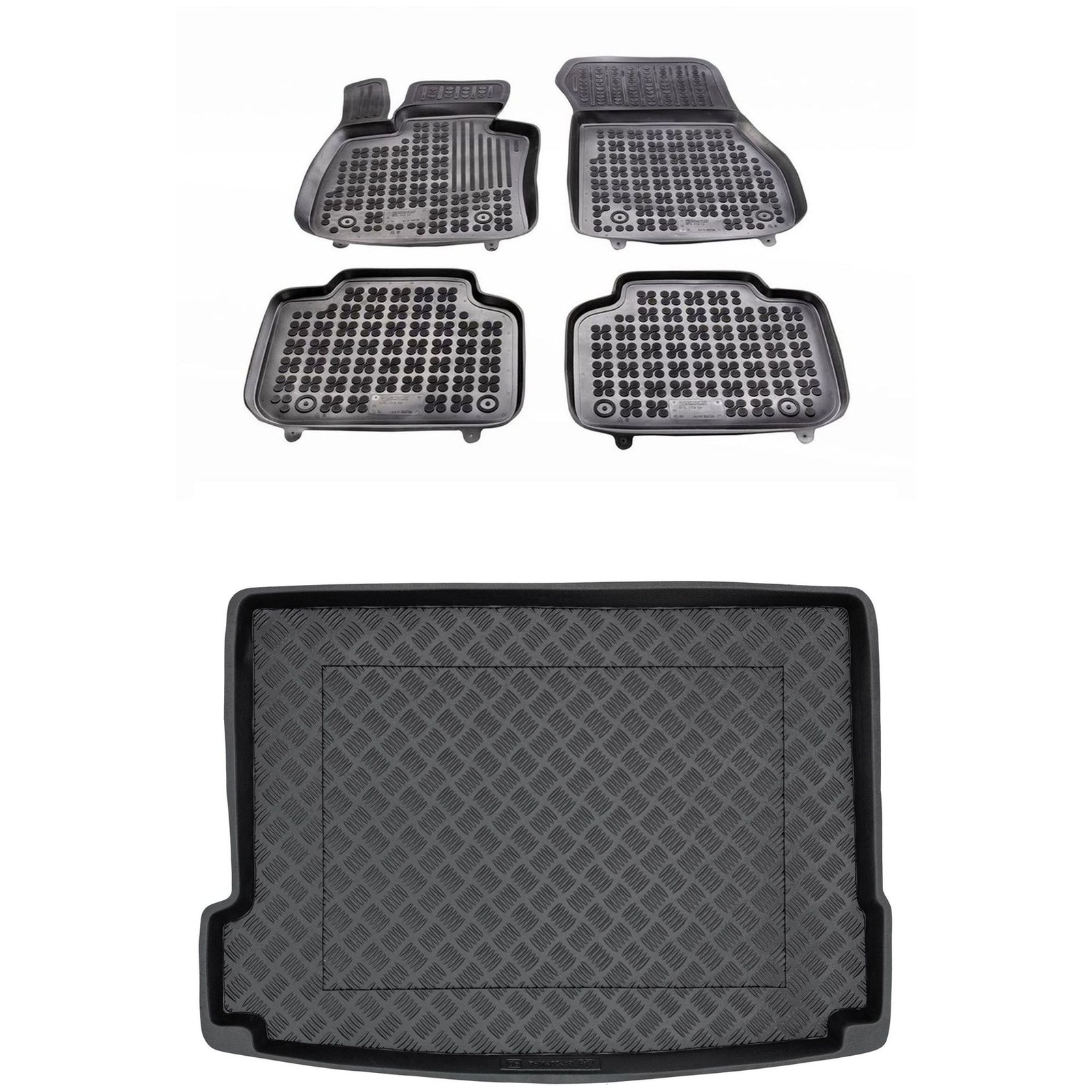 Tapis de coffre PE et tapis de sol pour BMW X2 F39 noir