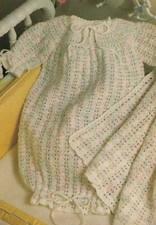 AFGHAN  BUNTING BABY 2 SIZES DIGEST SIZE CROCHET PATTERN INSTRUCTIONS