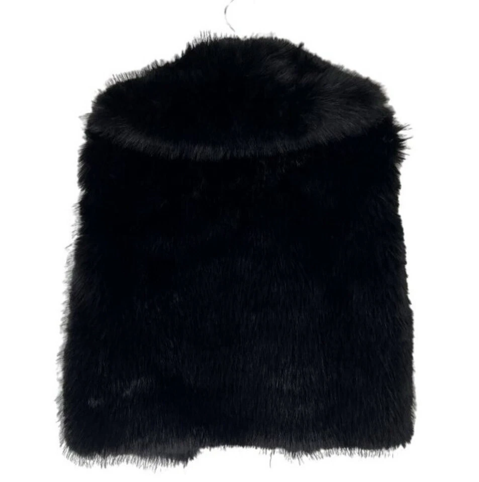 COLETE DE PELE SINTÉTICA ZARA PRETO CROPPED TAMANHO GRANDE - Imagem 3 de 4