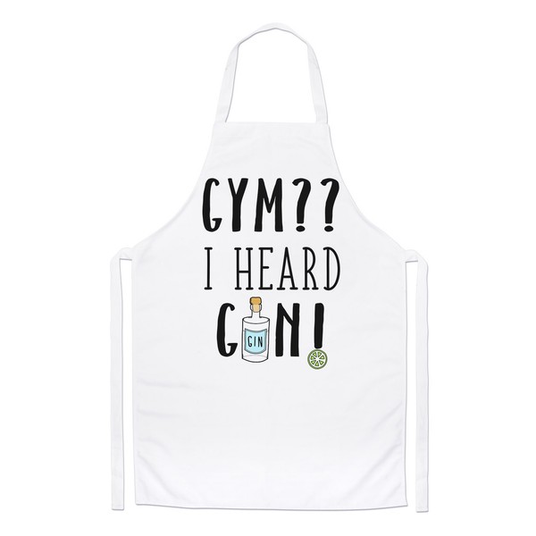Fitness I Heard Gin Koch SchüRze - Gin Und Tonic Cocktail Lustig Kochen-image