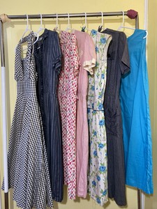 vestidos anos 40 e 50