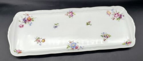 Georges Boyer Limoges France Porcelaine Dure 3146 Platter Flower Plate Rectangle - Picture 2 of 8