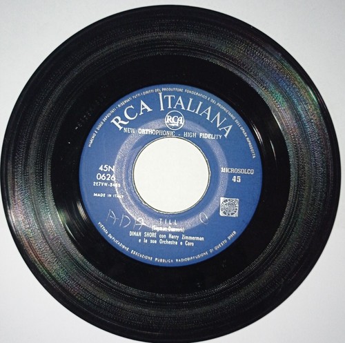 Disco 45 Giri Dina Shore Billy Vaughn Barimar Orchesta Rock And Roll Platters - Foto 9 di 10