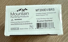 Mountain Plumbing MT200EV/BRS Kitchen Sink Strainer - Brushed Stainless Steel