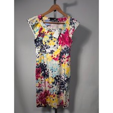LOVE MOSCHINO Mini Dress NWT Multicolor Abstract Paint Splatter Print Sz 4