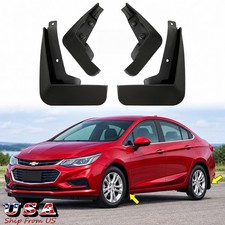 4pcs Front Rear Mudguards Splash Guards Mud Flaps For Chevy Cruze Sedan 2016-19 4pcs Front Rear Mudguards Splash Guards Mud Flaps For Chevy Cruze Sedan 2016-19