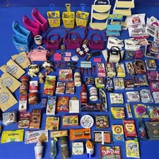 Zuru Mini Brands Huge Lot Of Mixed Food And Toys 128pcs Bags Disney NO DOUBLES