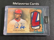 2021 Topps Dynastic Deed Pedro Martinez Patch Auto Relic 7/10 Encased