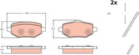 Bremsscheiben-BremsbeläGe-Kit TRW GDB2480 FüR OE 16 435 742 80 - 1680301680