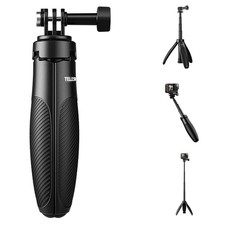 TELESIN 15.75''/40cm Tripod Selfie Stick Handle Grip for GoPro Insta360 DJI