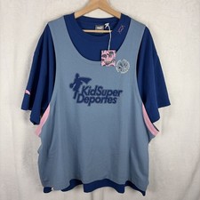 PUMA Kids Super Deportes Hoops Logo Crew Neck Short Sleeve T-Shirt Mens XL NWT