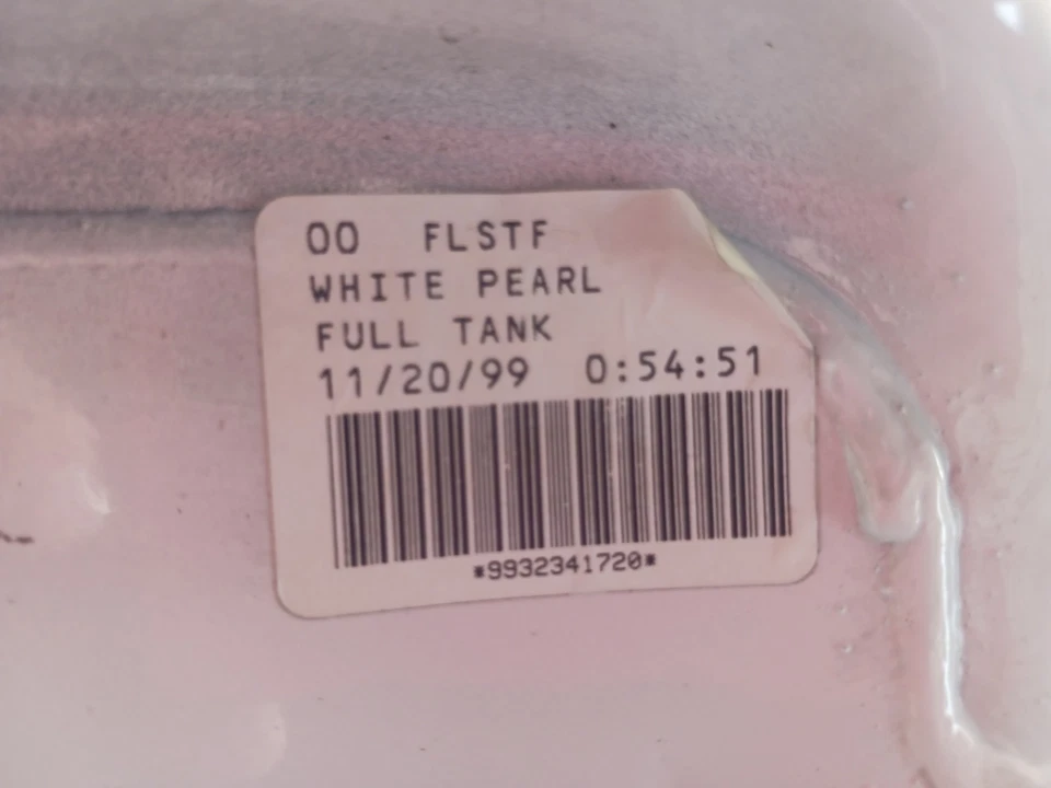 Harley-Davidson Fat Boy 2000 tanque de combustible FLSTF blanco perla carburado Foto 2 de 4