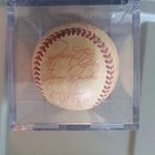 I Believe this to be a 1979 Red Sox Team Autograph Baseball  JIM Rice Zimmer ++