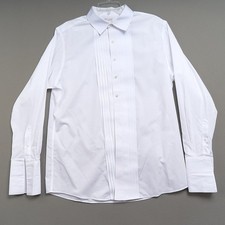 Roundtree Yorke Gold Label Tuxedo Shirt Sz 17/34 White French Cuffs Formal