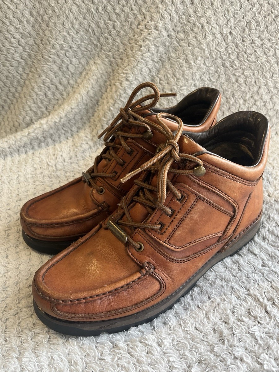 Vintage Rockport Boots Adults Tan Leather Umbwe XCS Hydro Shield