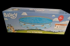 Bluey Fill ‘N Fun Pool 60" x 10" Bestway Inflatable Kiddie Pool Backyard Summer